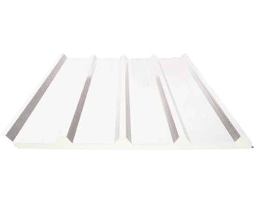 Sandwichpanel tak PRECIT gråvit 4000x1000x40 mm