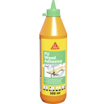 Orange Sika PU Trälim Cascol 300 milliliter flaska, hållfasthetsklass D4, fukttålig, för inomhus- och utomhusbruk.