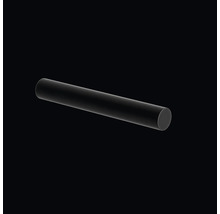 Svart rundstav av robust material för bygg- och hobbyprojekt.
