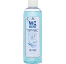 Norenco WC Rent, snabbverkande och pH-neutralt trögflytande rengöringsmedel för toaletter i genomskinlig flaska.