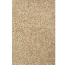 Beige heltäckningsmatta med finstrukturerad yta.