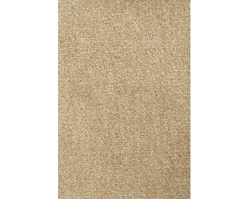 Beige heltäckningsmatta med finstrukturerad yta.