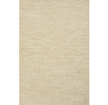 Heltäckningsmatta med mjuk, strukturerad yta i beige.