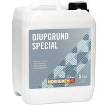 Hornbach Djupgrund Special, 5 liter dunk för utomhusbruk, diffusionsöppen och snabbhärdande.