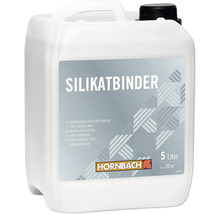 Hornbach silikatbinder, 5 liters dunk, grundfärg och förtunning för silikatfärg, för inomhus och utomhusbruk, räcker till cirka 30 kvadratmeter.