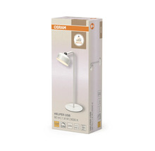 Osram Helper USB bordslampa i förpackning, 90 lumen, 1,8 watt, 3000 kelvin, dimbar, inklusive USB-C-anslutning och batteri.