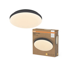 Osram LED-taklampa Essential Orbis 220 millimeter, svart, 12 watt, 1400 lumen, 3000 kelvin, IP44-skydd, inklusive förpackning.