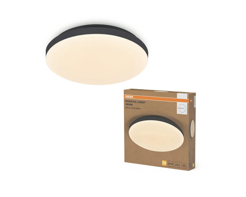 Rund Osram Essential Orbis LED-taklampa, 390 millimeter, 2700 lumen, 3000 kelvin, IP44, spolskyddad, inklusive produktförpackning.
