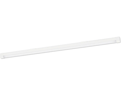 Smal LED-ljusramp i vit plast.