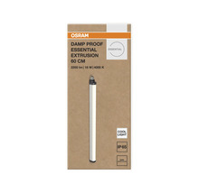 Osram Logo. Led-våtrumsarmatur Damp Proof Essential Extrusion, 60 centimeter, 2250 lumen, 18 watt, 4000 kelvin, kallt ljus, kapslingsklass IP65.