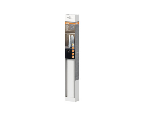 Osram Linear LED Flat Sensor bänkarmatur i originalförpackning, 400 millimeter lång, med USB-anslutning och rörelsesensor.