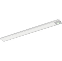 Tunn LED-bänkbelysning med integrerad sensor och platt form.