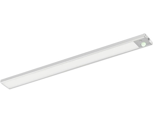 Tunn LED-bänkbelysning med integrerad sensor och platt form.