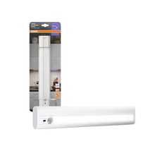Osram Linear LED Mobile 300 millimeter, batteridriven underskåpsbelysning med rörelsesensor och kallvitt ljus i förpackning.