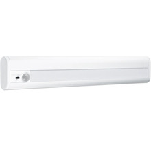 Vit LED-underskåpsbelysning med rörelsesensor och strömbrytare för skåp eller kök.