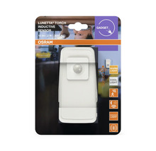 Osram Logo, nattlampa Lunetta Torch Inductive Sensor i förpackning, med rörelsesensor, nödbelysningsfunktion, varmt och kallt ljus.