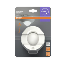 Osram LED-taklampa Nightlux Ceiling med rörelsesensor, 105 lumen, 2 Watt, 4000 Kelvin, inklusive 3 batterier.