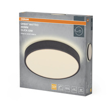 Osram LED-taklampa Orbis Matteo Click-Dim, diameter 490 millimeter, varmvitt ljus, dimbar, för inomhusbruk.