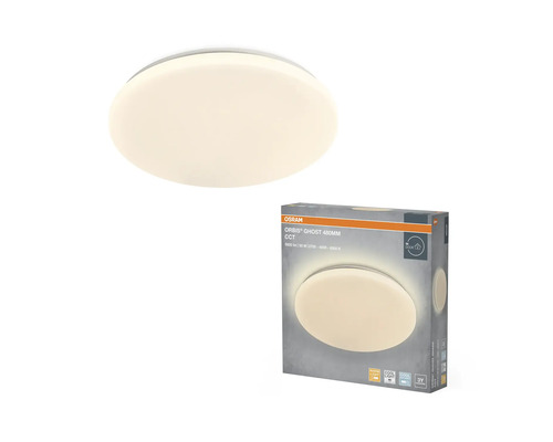 Rund LED-taklampa Osram Orbis Ghost 480 millimeter med justerbar färgtemperatur och originalförpackning.