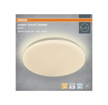 OSRAM LED-taklampa Orbis Ghost 480 millimeter, 50 Watt, 5800 lumen, justerbar färgtemperatur 2700 till 6500 Kelvin, för inomhusbruk.