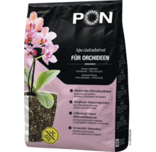 Lechuza PON specialsubstrat för orkidéer, torvfritt mineraliskt planteringssubstrat, förgödslat, för hälsosam rotväxt och blomning.