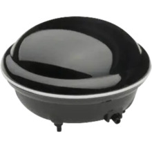 Svart luftpump för damm Silenta Pro i plast med rund form.