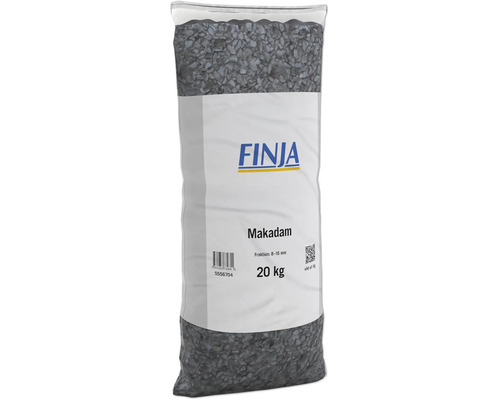 Finja makadam, fraktion 8 till 16 millimeter, 20 kilogram säck.