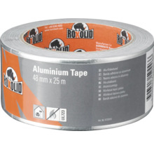 Roxolid aluminiumtejp, 48 millimeter gånger 25 meter, värmebeständig och lämplig för inomhusbruk.