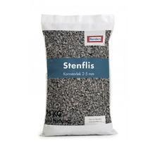 Säck Benders stenflis, kornstorlek 2 till 5 millimeter, 15 kilogram.