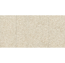 Golvplattor i granitkeramik med terrazzo-look och fin stenstruktur i beige.