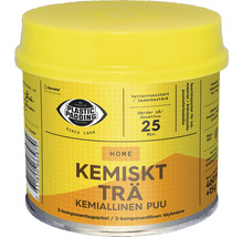 Plastic Padding Kemiskt Trä tvåkomponentsspackel för trä, vattenresistent, härdar på 25 minuter.