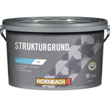 Hornbach strukturgrund matt vit 10 liter hink för inomhus och utomhus.