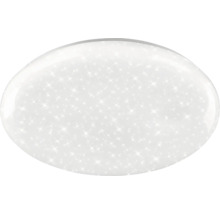 Rund LED-taklampa med stjärnhimmelseffekt.