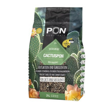 3-liters påse med Lechuza-Pon Cactuspon specialsubstrat för kaktusar och suckulenter, torvfri och finkornig.