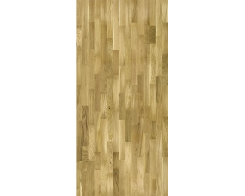 Parkett ek i skeppsgolv tre-stavs design med naturlig trästruktur