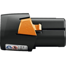 Stihl litiumjonbatteri AS 2 för trädgårdsmaskiner i svart och orange.