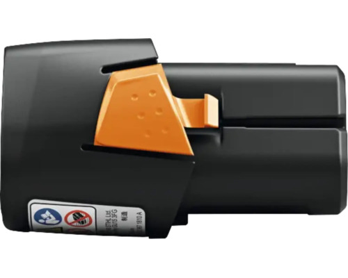 Stihl litiumjonbatteri AS 2 för trädgårdsmaskiner i svart och orange.