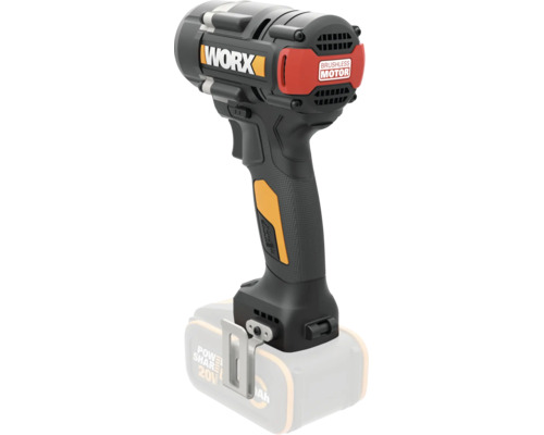 Worx batteridriven slagskruvdragare med borstlös motor och 20 Volt PowerShare-system.