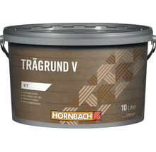 Hornbach Trägrund V, vattenbaserad trägrundering, vit, för utomhusbruk, 10 liters hink för cirka 100 kvadratmeter.