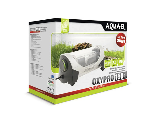 Aquael Oxypro 150 Professional akvarieluftpump för akvarier från 50 till 150 liter i originalförpackning.