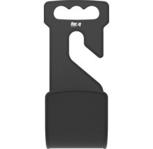 Slanghållare i plast med bärhandtag och upphängningskrok, for.q Logo.