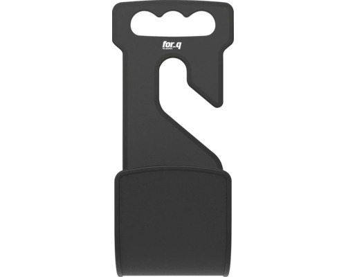 Slanghållare i plast med bärhandtag och upphängningskrok, for.q Logo.