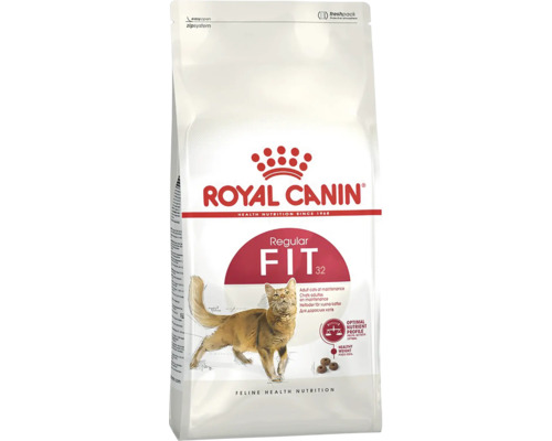 Royal Canin torrfoder Regular Fit 32 för vuxna katter i återförslutningsbar förpackning.