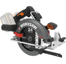 Worx 20 Volt batteridriven handcirkelsåg Worxsaw med ett sågblad med 24 tänder och 65 millimeters sågdjup.