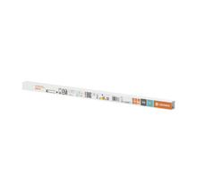 Förpackning för ett Ledvance LED-lysrör T8 EM med produktinformation och Ledvance Logo.