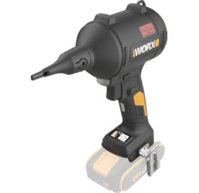 Worx batteridriven luftpump med borstlös motor och Power Share batterisystem.