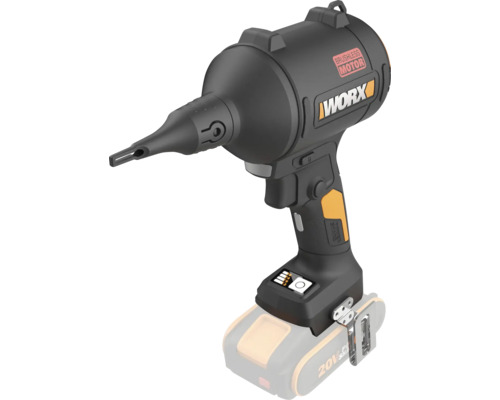 Worx batteridriven luftpump med borstlös motor och Power Share batterisystem.