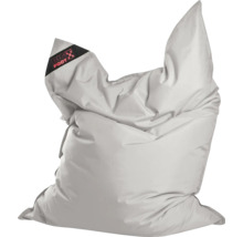 Sittsäck Big Foot i textil i grått.