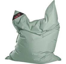 Stor grön sittsäck i robust material med Big Foot Logo.