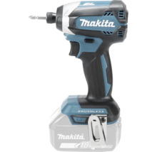 Makita batteridriven slagskruvdragare med borstlös motor, 18 Volt litiumjonbatteri, PH2-bits och bältesklämma.